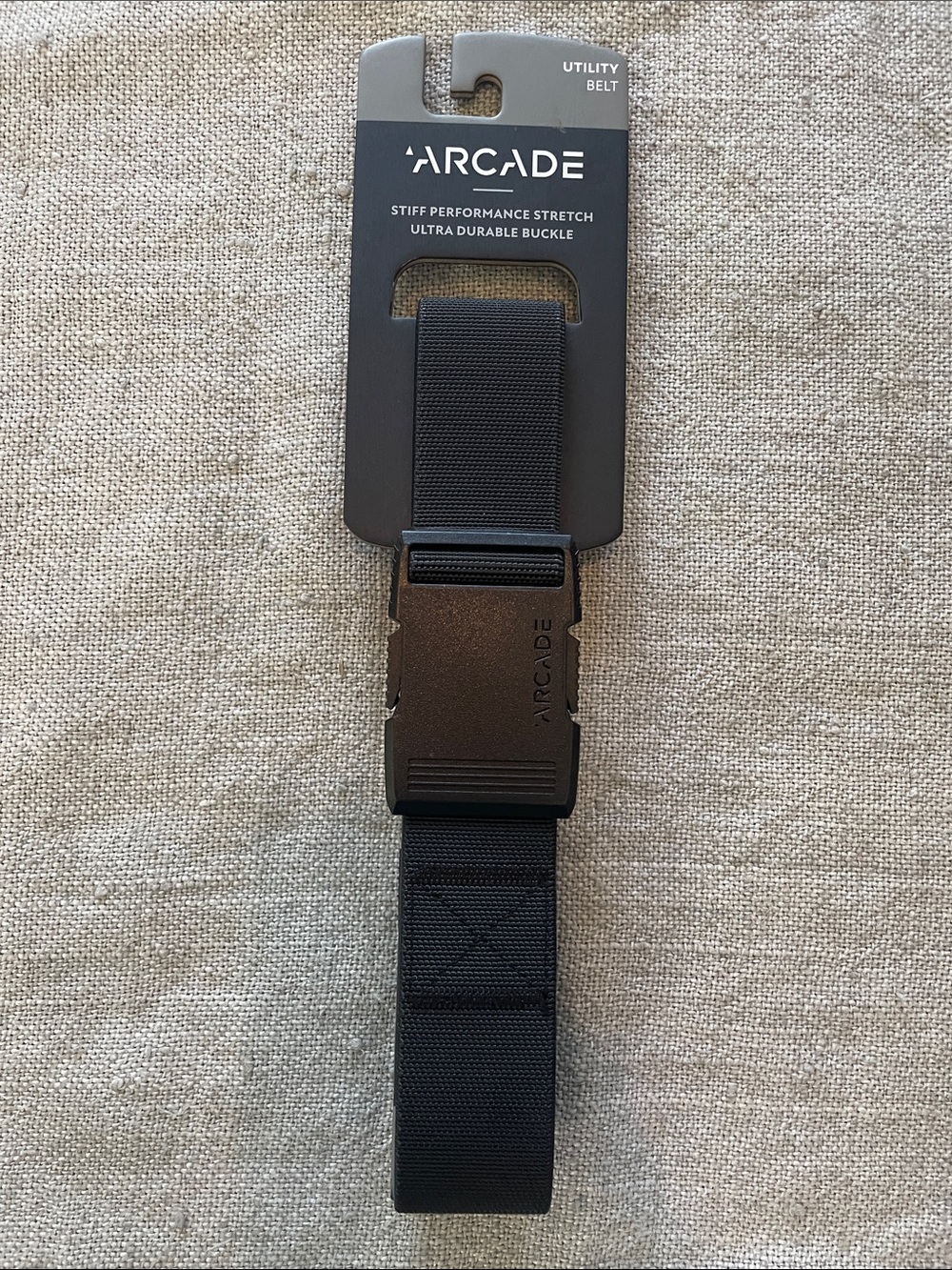 Arcade Black Utility Belt with Durable Buckle